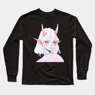 Cute Demon Girl Long Sleeve T-Shirt